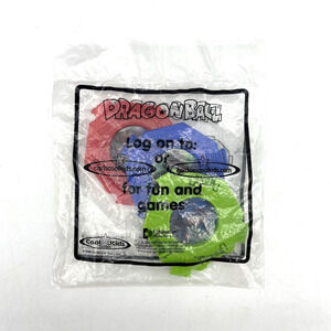 New 2003 Carl's Jr Cool Kids Dragon Ball Z Red Blue Green Discs Toy